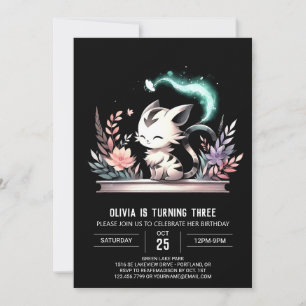Adorable Sweet Tiger Birthday Invitation