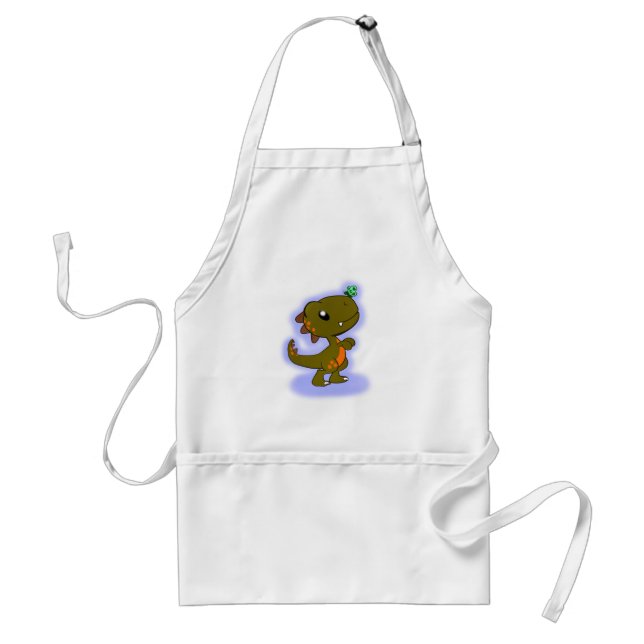 Adorable T-Rex Adult Apron (Front)