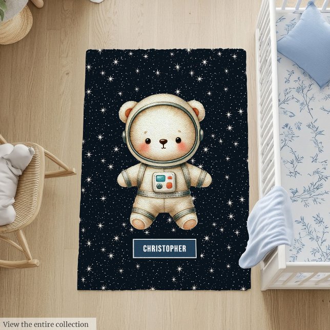 Adorable Teddy Bear Astronaut Rug for Kids Room (Adorable Teddy Bear Astronaut Rug for Kids Room)