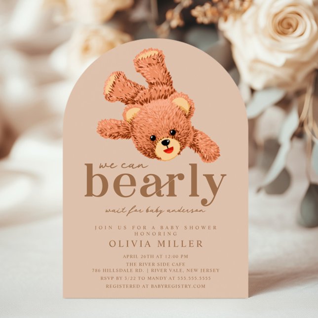 Adorable Teddy Bear Baby Shower Invitation (Creator Uploaded)