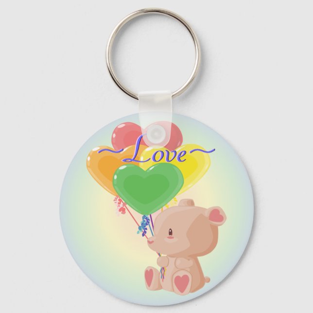 Adorable Teddy Bear Keychain (Front)