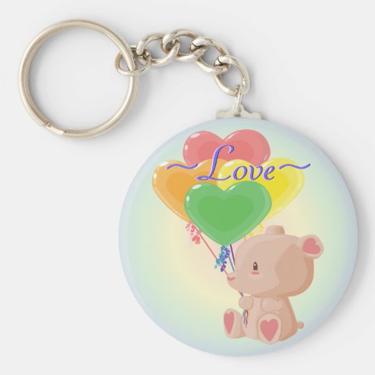 couple teddy bear keychain