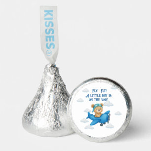Adorable Teddy Bear on a Plane Baby Shower Candy 