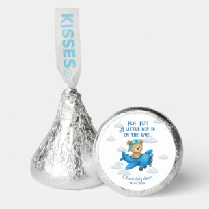 Adorable Teddy Bear on a Plane Baby Shower Candy 