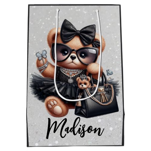 Adorable Teddy Bear Stylish Medium Gift Bag