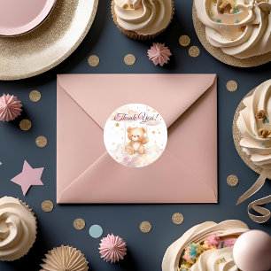 Adorable Teddy Bear – Thank You Sticker