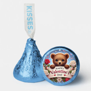 Adorable Teddy Bear with Roses Hershey®'s Kisses®