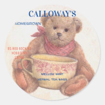 Adorable Teddy Bear with Teacup