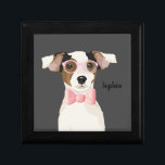 Adorable Terrier dog with glasses and bow tie, Gift Box<br><div class="desc">This gift box features an adorable Terrier puppy dog with glasses and a bow tie. It's delightful and will bring a bit of cuteness to your day. This is the perfect gift for your Terrier-loving friend or any dog enthusiast in the family. And because it's a puppy, little people will...</div>