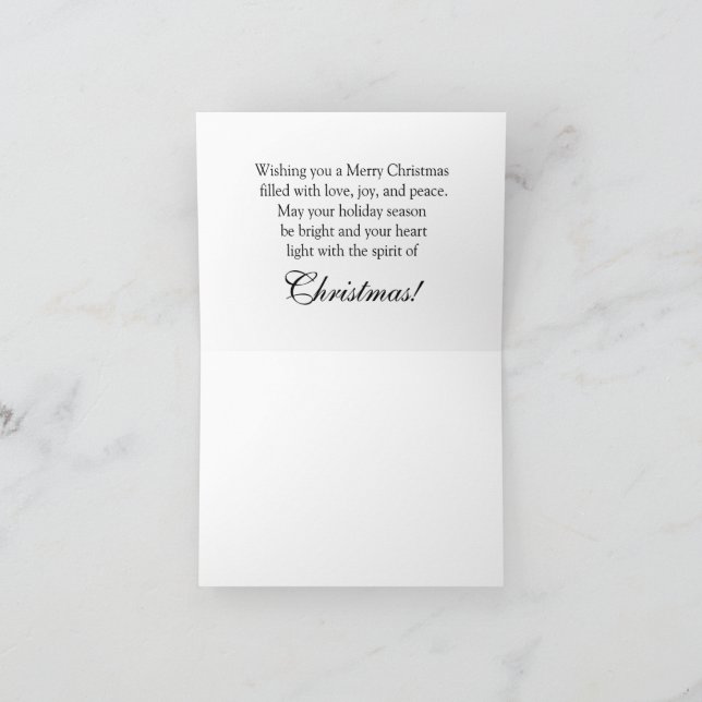 Adorable Three Rhinos Holiday Card (Inside)