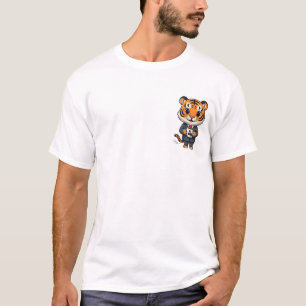 Adorable Tiger Cub Executive in Business Suit T-Shirt