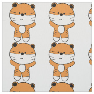 Adorable Tiger Fabric