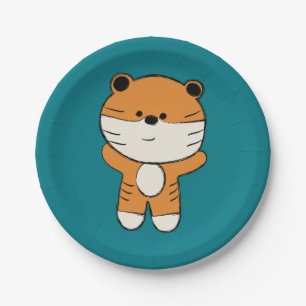 Adorable Tiger Paper Plates