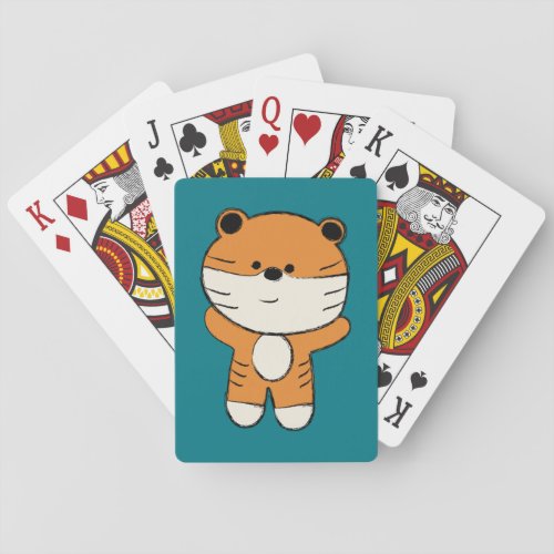 Adorable Tiger Poker Cards
