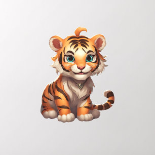 Adorable Tiger Wall Decal
