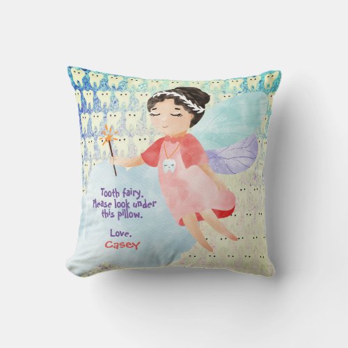 Adorable Tooth Fairy Pillow for Girls _ Cute Teeth