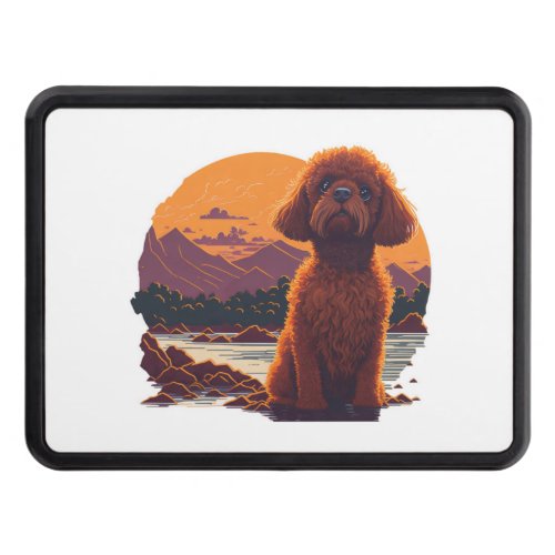 Adorable Toy Poodle Hitch Cover