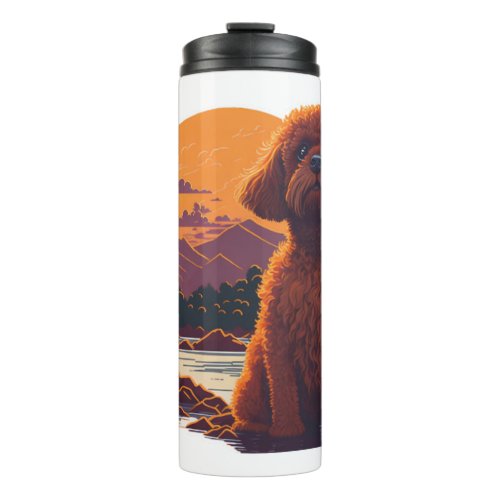 Adorable Toy Poodle Thermal Tumbler