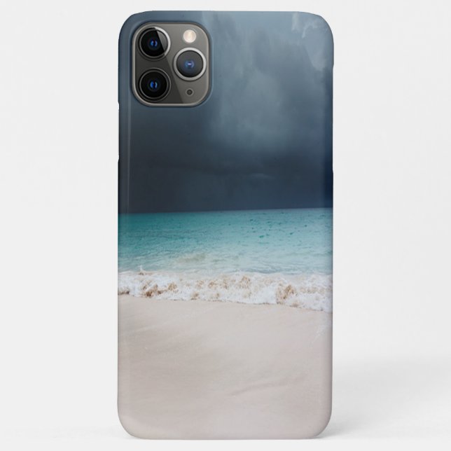 Adorable Tropical Beach,Sand Waves,Clouds Case-Mate iPhone Case (Back)