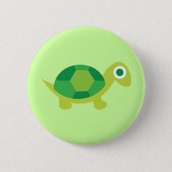 Adorable Turtle Accessory Button For Clothing by nyxxie at Zazzle