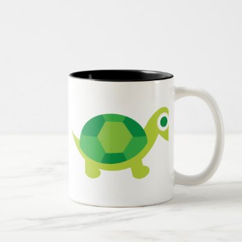 Adorable Turtle Animal-themed Kitchenware Two-tone Coffee Mug by nyxxie at Zazzle