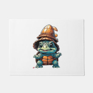 Adorable Turtle in Halloween Mood Essential T-Shir Doormat