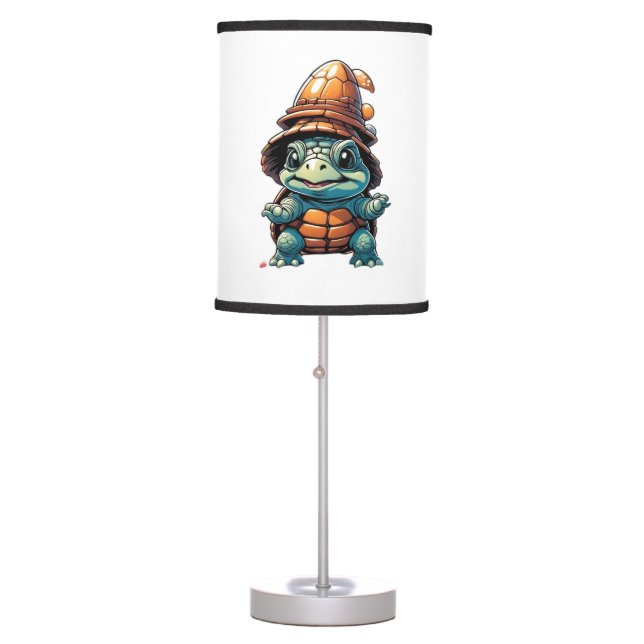 Adorable Turtle in Halloween Mood Essential T-Shir Table Lamp (Front)