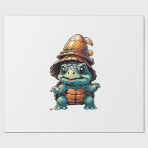 Adorable Turtle in Halloween Mood Essential T-Shir Wrapping Paper