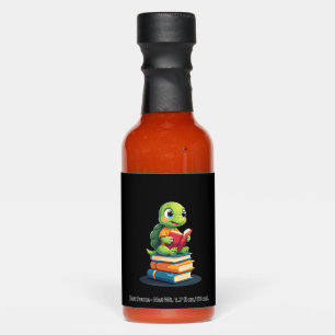 Adorable Turtle Reading Books (1) Hot Sauces