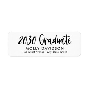 Adorable Type EDITABLE COLOR Graduation Address Label