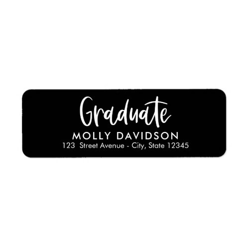 Adorable Type EDITABLE COLOR Graduation Address Label