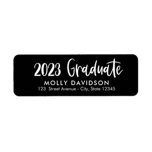 Adorable Type EDITABLE COLOR Graduation Address Label