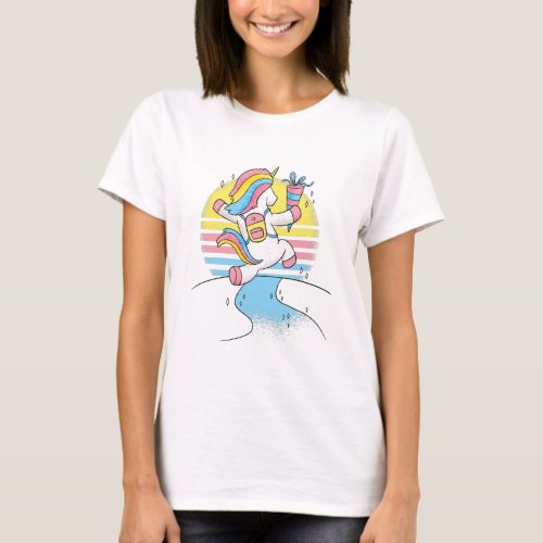 Adorable Unicorn Kid T_Shirt
