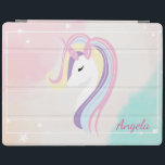 Adorable Unicorn Magical Stars Ombre iPad Smart Cover<br><div class="desc">Adorable magical unicorn. An elegant and sophisticated design.</div>
