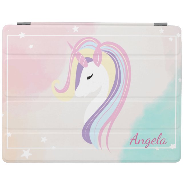 Adorable Unicorn Magical Stars Ombre iPad Smart Cover (Horizontal)