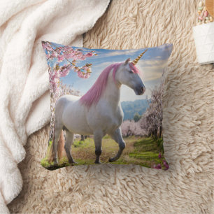 Adorable Unicorn Pillow! Throw Pillow