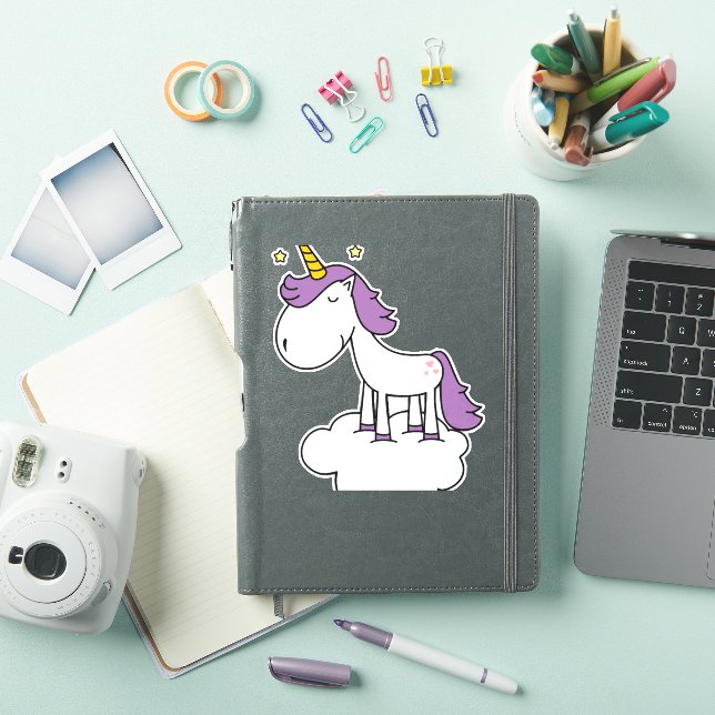 Adorable unicorn sticker (iPad Cover)