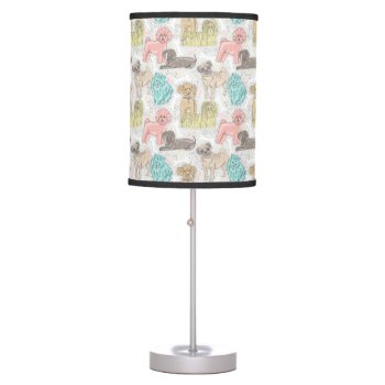Adorable Vintage Doggies For Dog Lovers Table Lamp by PetsandVets at Zazzle