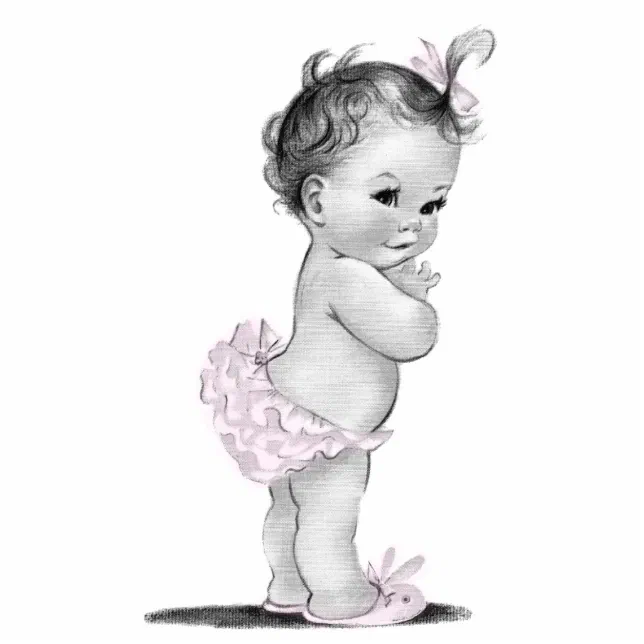 Cute baby - Sketch Art - Drawings & Illustration, People & Figures,  Portraits, Female - ArtPal