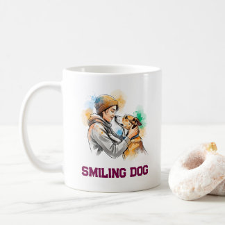Adorable Watercolor Dog Lover Best Friends Coffee Mug