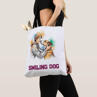 Adorable Watercolor Dog Lover Best Friends Tote Bag