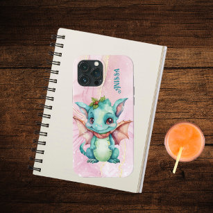 Adorable Watercolor Dragon iPhone 13 Pro Max Case
