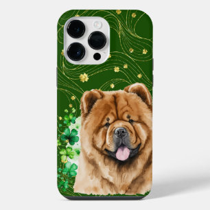 ADORABLE WATERCOLOR FLUFFY CHOW CHOW DOG FACE iPhone 14 PRO MAX CASE