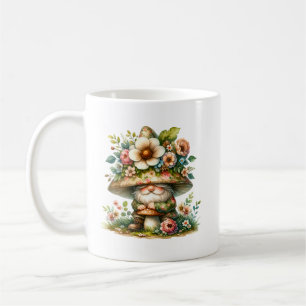 Adorable Watercolor Garden Gnome Coffee Mug