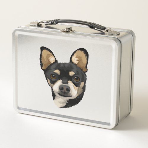 Adorable Watercolor Pup Metal Lunch Box