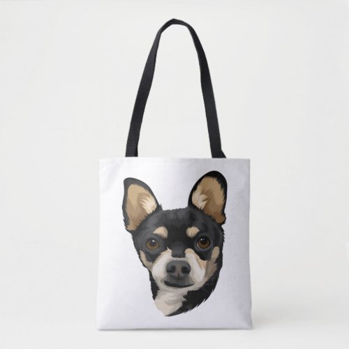 Adorable Watercolor Pup Tote Bag