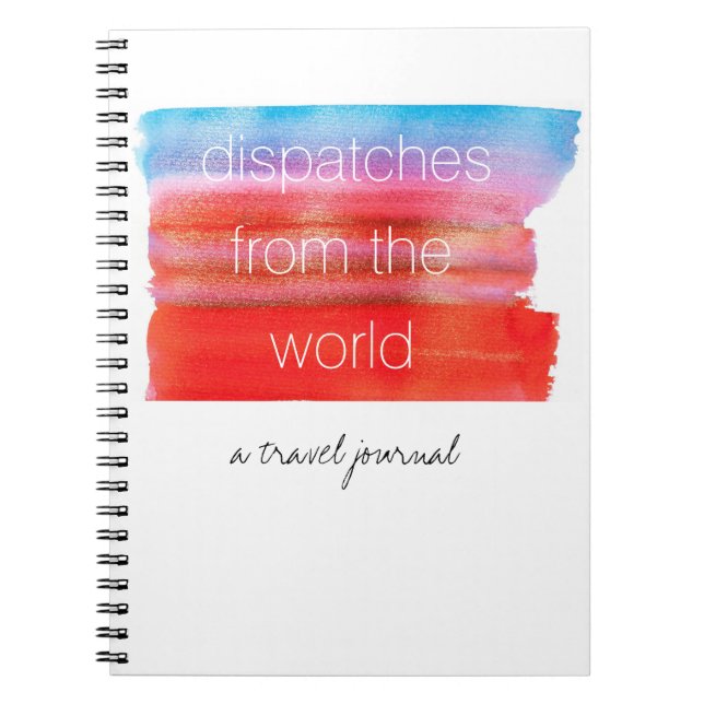 Adorable Watercolor Travel Journal (Front)