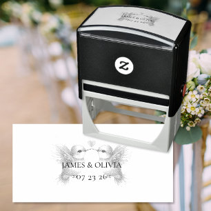 Adorable Wedding Couple Self-inking Stamp
