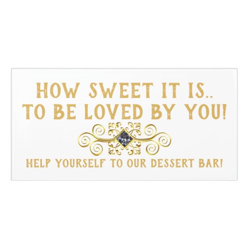 Adorable Wedding Dessert Bar Sign