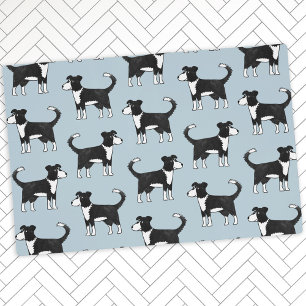 Adorable Welsh Border Collie Sheep Dog Pattern Placemat